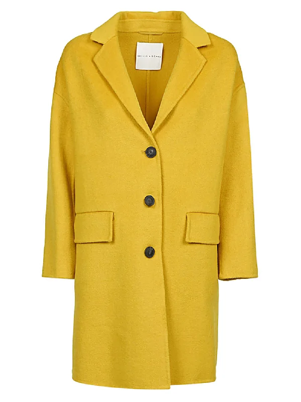 Skill&Genes Women's Coats yellow