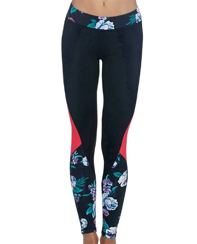 Women's Sport Floral Prism Legging In Get Shorty