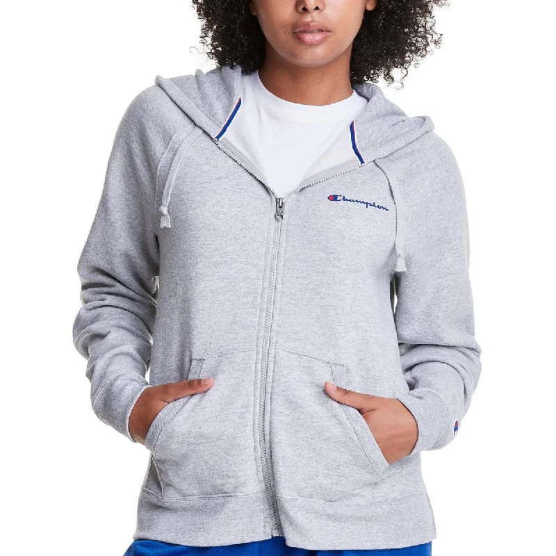 Womens Hooded Pocket Zip Hoodie