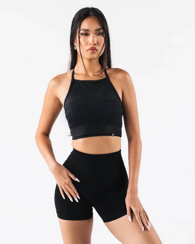 Margo Mesh Tank - Black