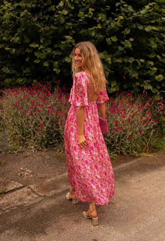 Floral Pink Daphne Dress