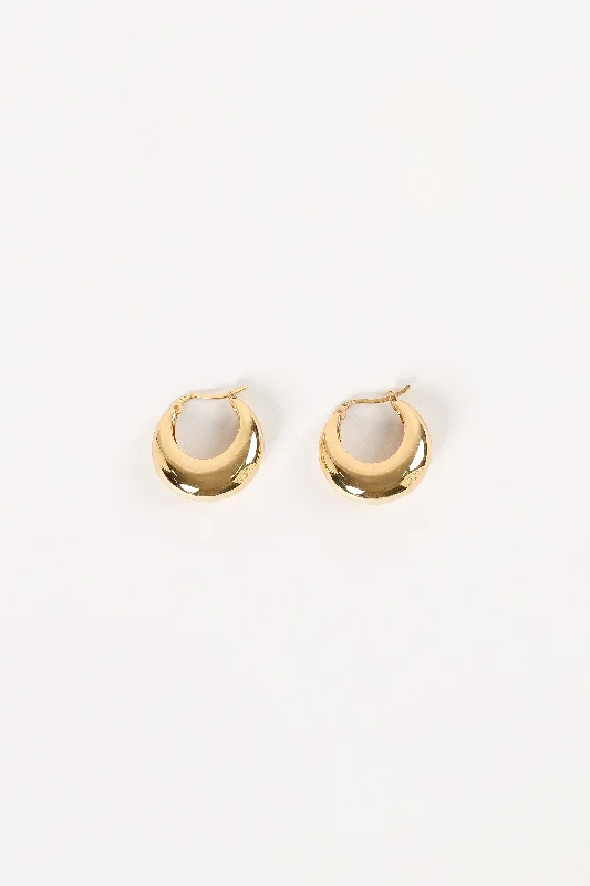 Lainey Hoop Earrings - Gold