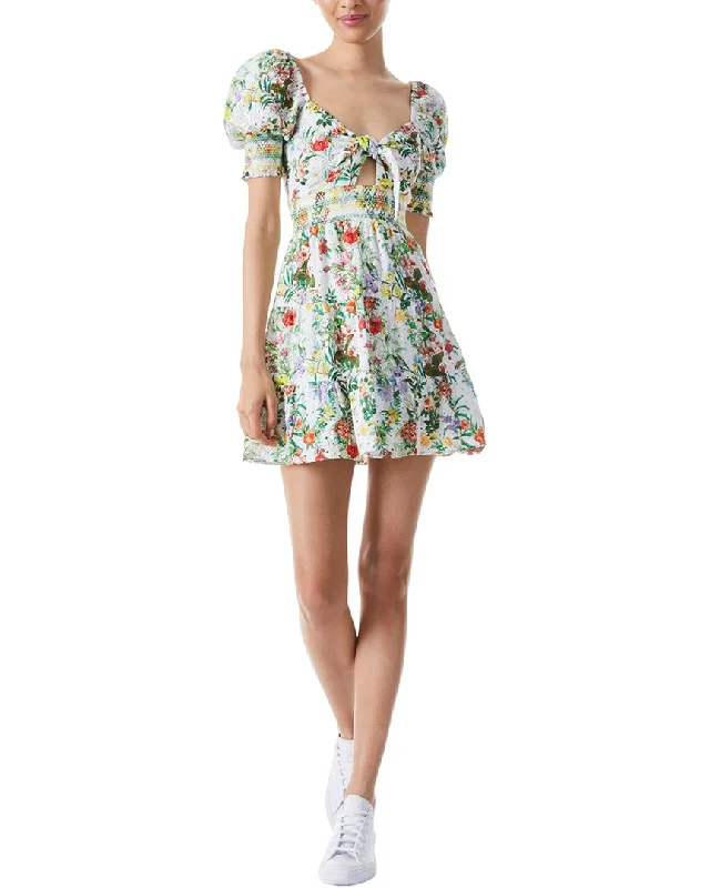 alice + olivia Kristie Tiered Mini Dress