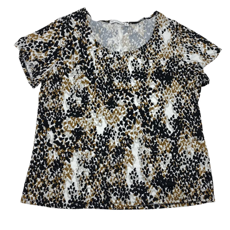 BLACK & TAN TOP SS by NOTATIONS Size:1X