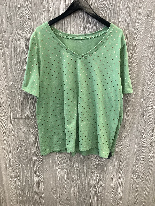 Green Top Short Sleeve Lane Bryant, Size 1x