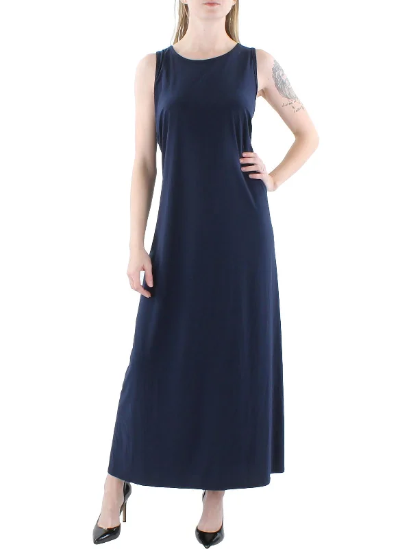 Plus Womens Keyhole Long Maxi Dress