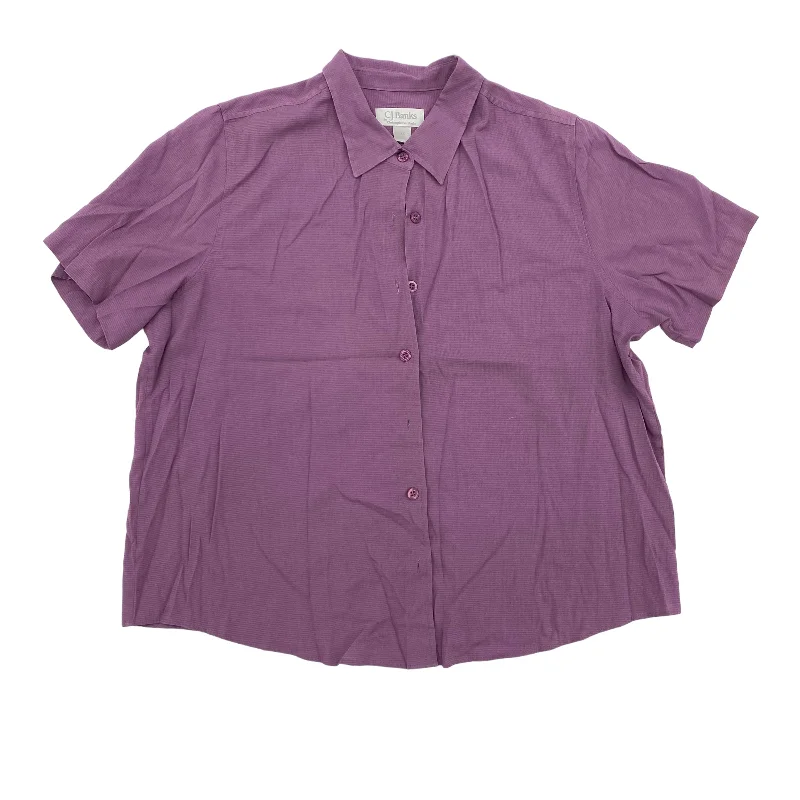 PURPLE TOP SS by CJ BANKS Size:1X