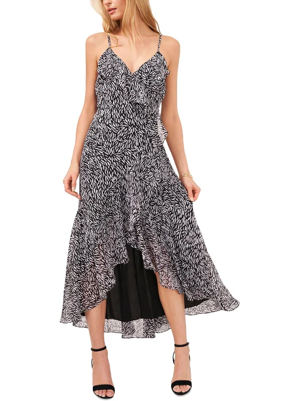 Womens Chiffon Printed Maxi Dress