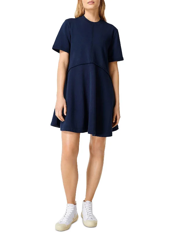 Womens Jersey Mini Fit & Flare Dress