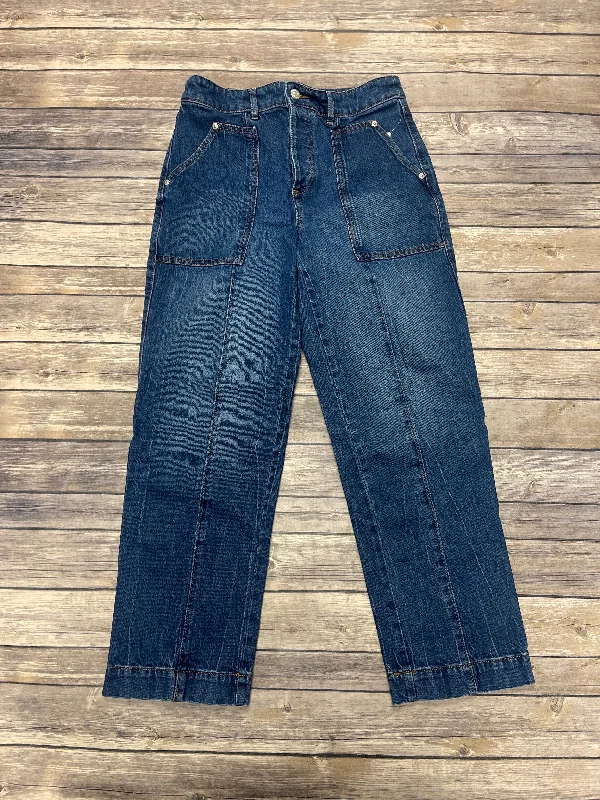 Jeans Skinny By Loft In Blue Denim, Size: 4