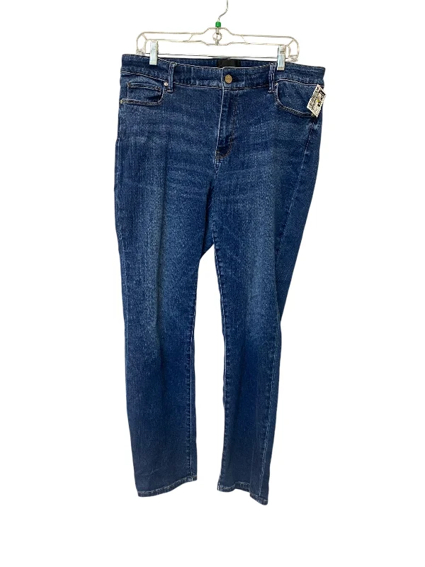 Jeans Straight By White House Black Market In Blue, Size: 14