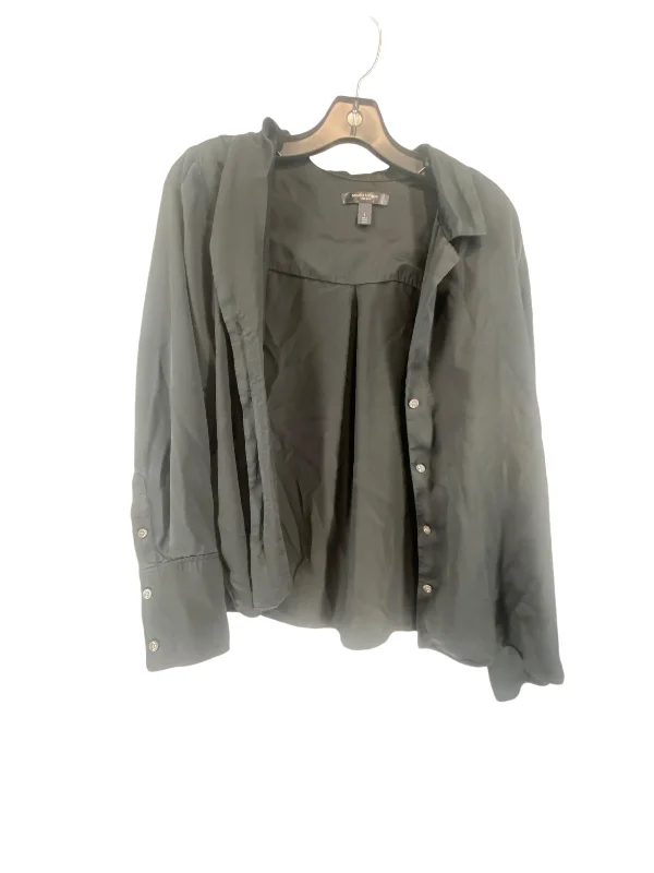 Top Long Sleeve By Banana Republic In Black, Size: L