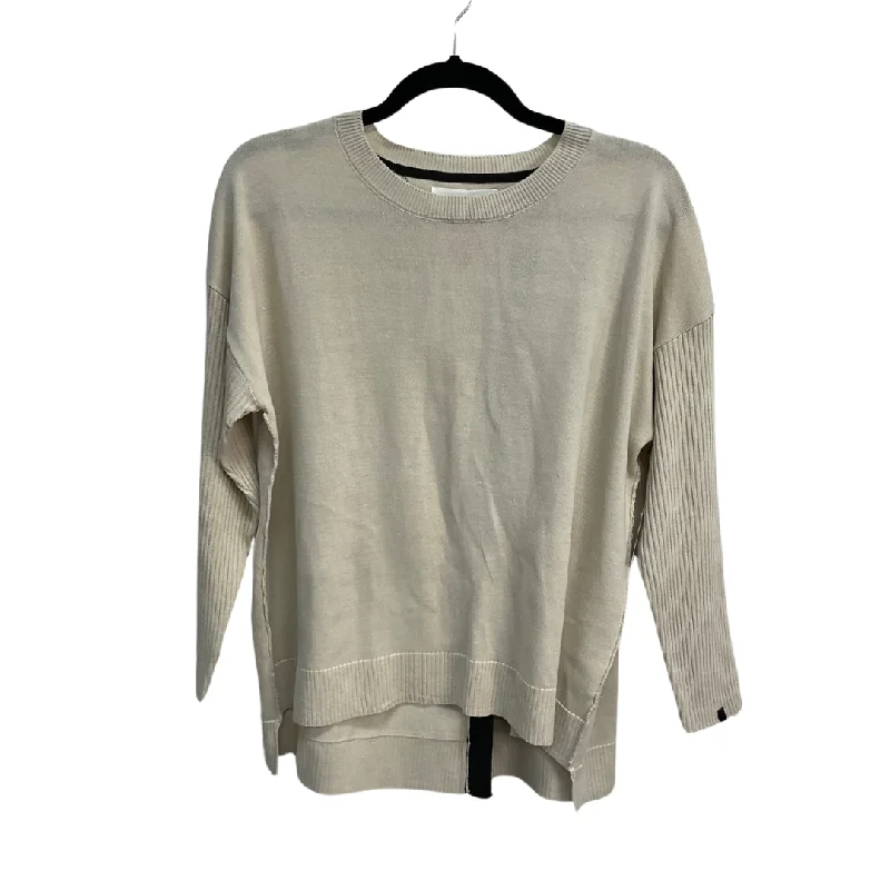 Top Long Sleeve By Mer Sea In Cream, Size: S