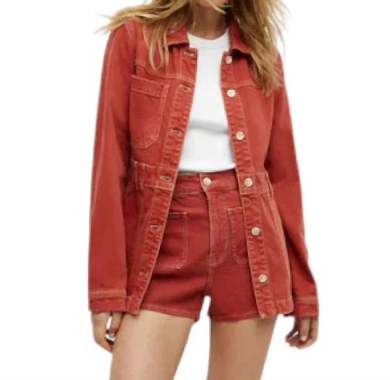 Anzu Jacket In Brick Red