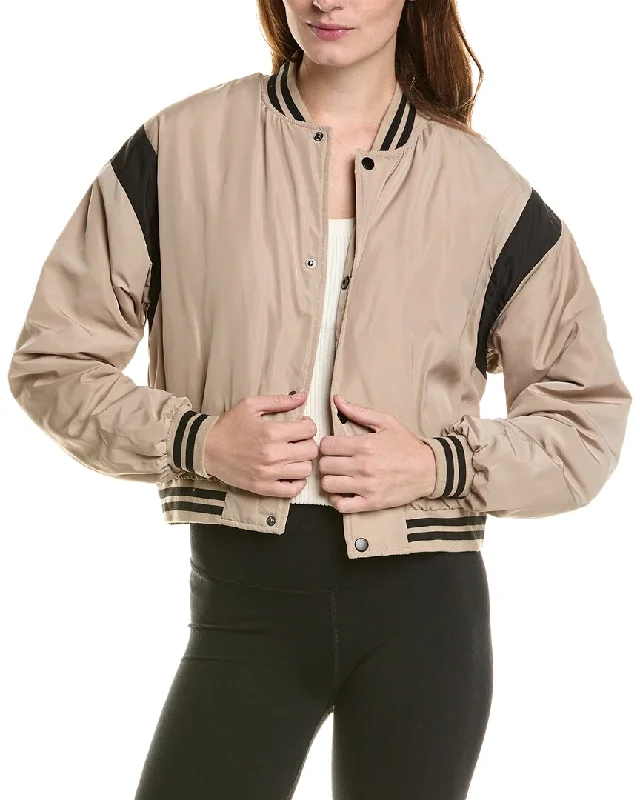 IVL Collective Cropped Varsity Bomber Jacket