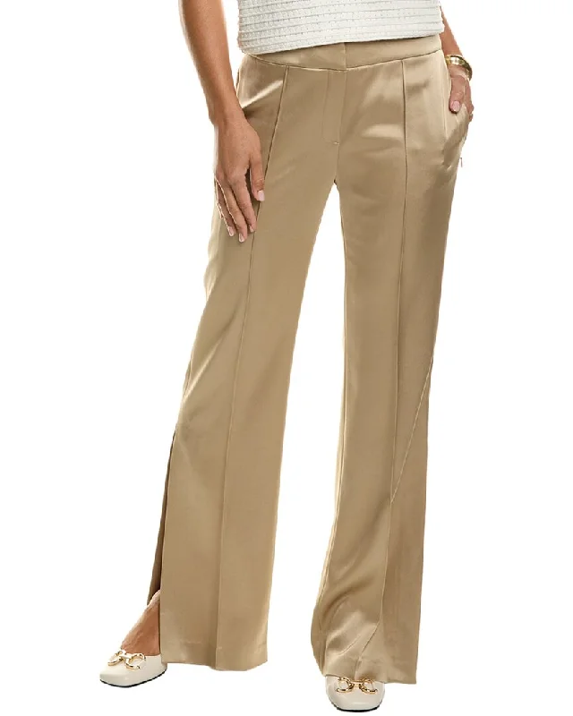 Elie Tahari Satin Side Slit Pant