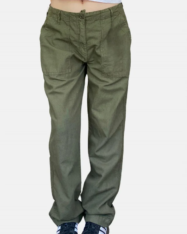 Women's Patti Woven Pants In Army