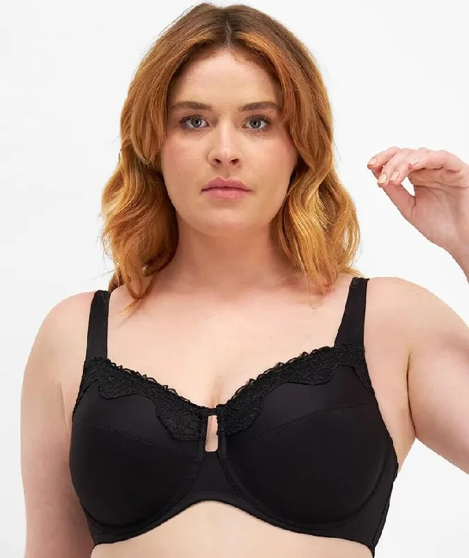 Berlei Luminous Embroidery Minimiser Bra - Black