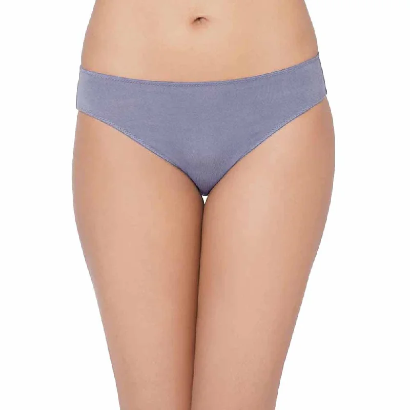 Essentials Low Waist Medium Coverage Everyday Wear Bikini Panty - Blue