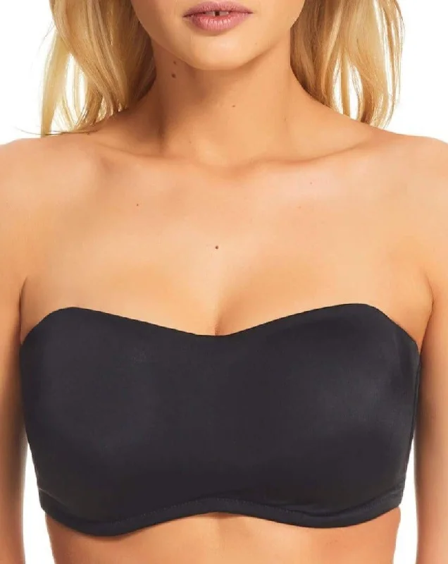 Finelines Confidence Bandeau Strapless Bra - Black