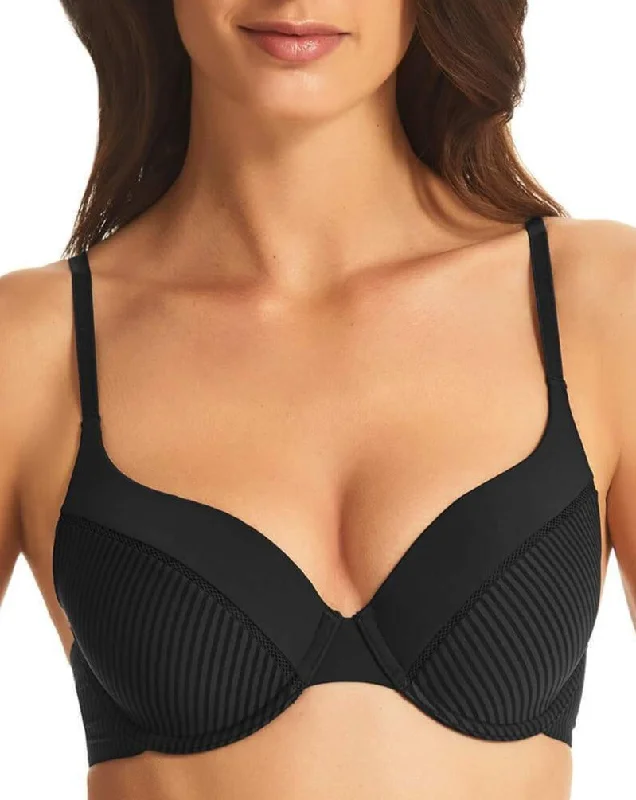 Finelines Embrace T Shirt Bra - Black