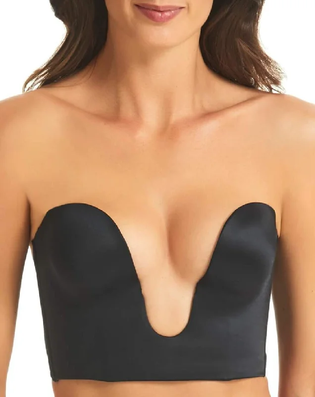 Finelines Refined Strapless Plunge Bustier - Black