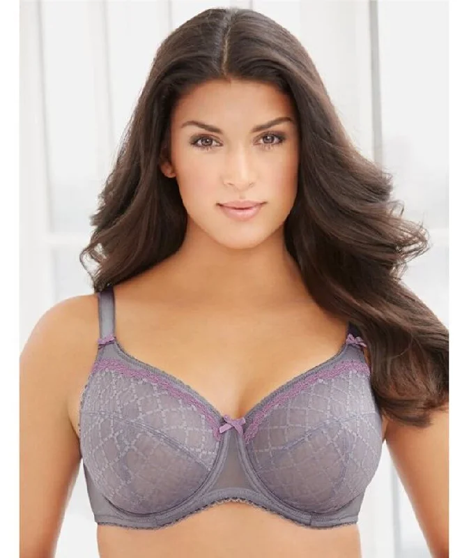 Glamorise Elegance Underwired Lace Bra - Lilac