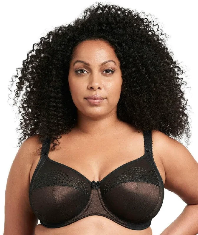 Goddess Sarah Underwired Banded Bra - Black