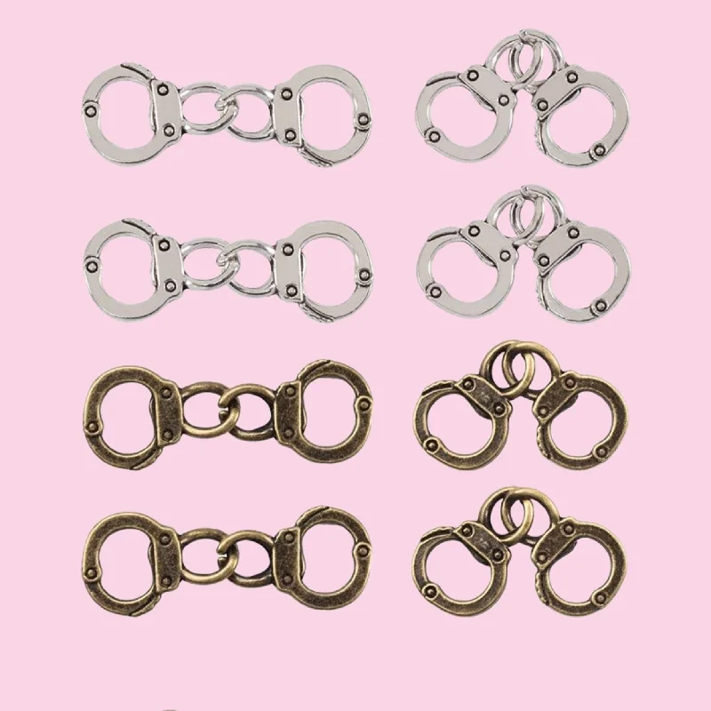 Gold or silver Handcuff Charms