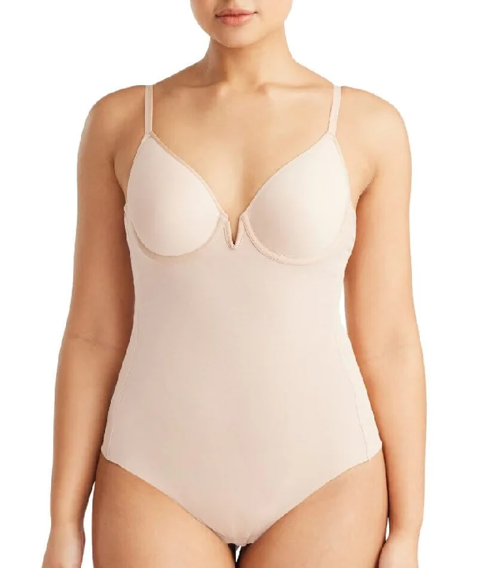 Nancy Ganz Sheer Infinity Bodysuit - Warm Taupe