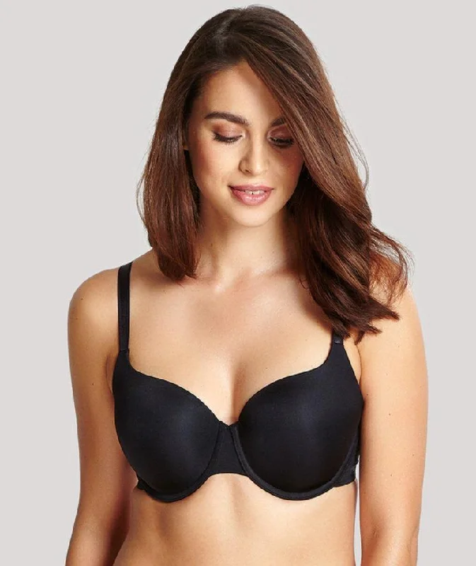 Panache Porcelain Elan Moulded Underwired T-Shirt Bra - Black