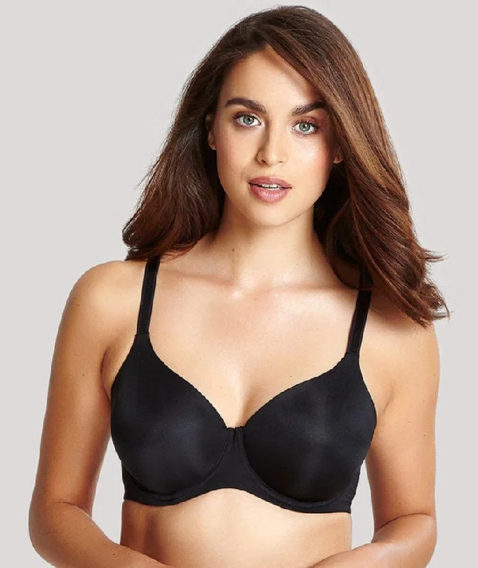 Panache Porcelain Elan Non Padded Underwired T-Shirt Bra - Black