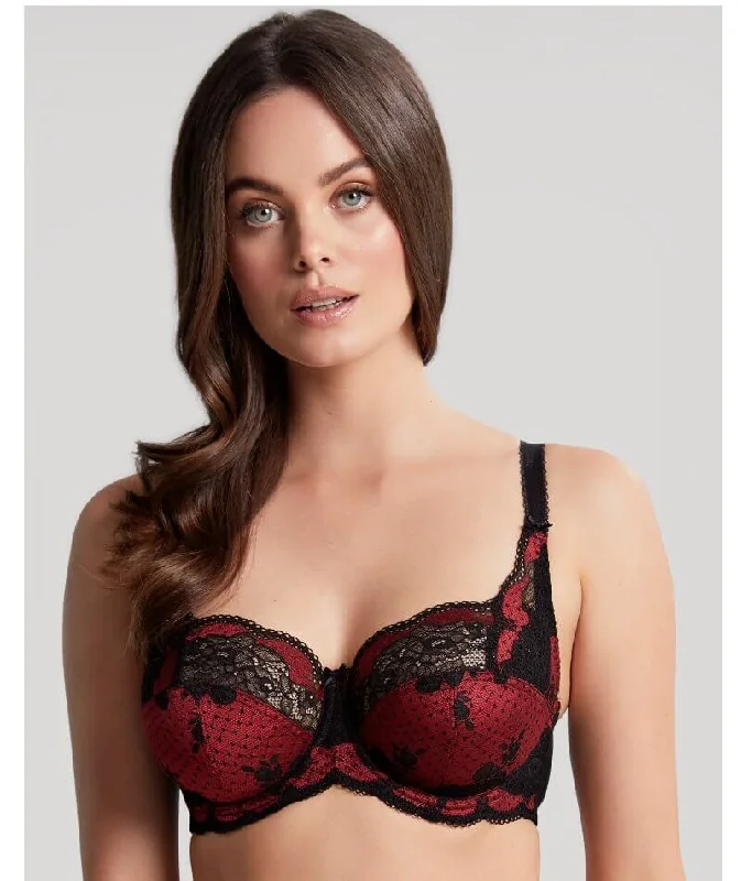 Panache Clara Full Cup Underwired Bra - Ruby Noir