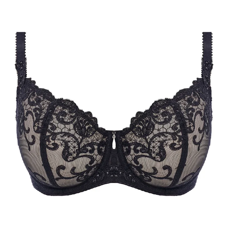 Portia Black Underwired Balconette Bra