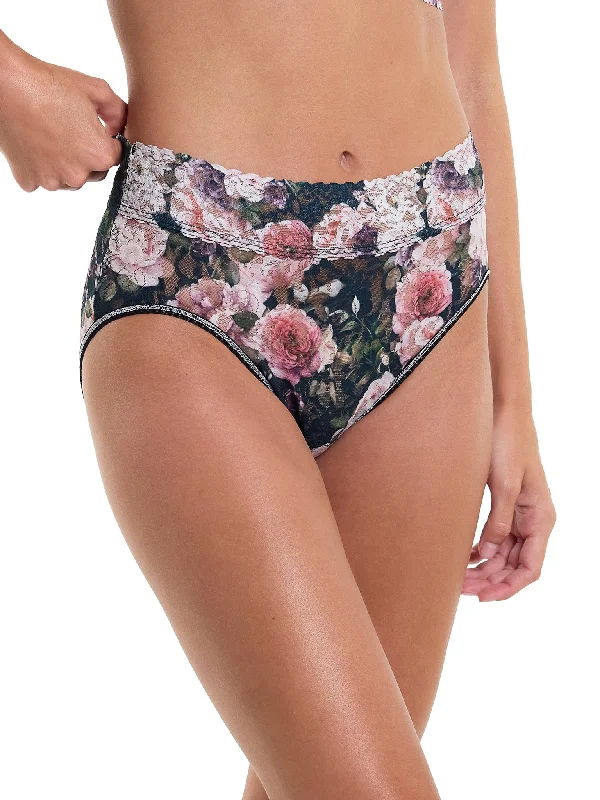 Printed Signature Lace French Brief Romantique