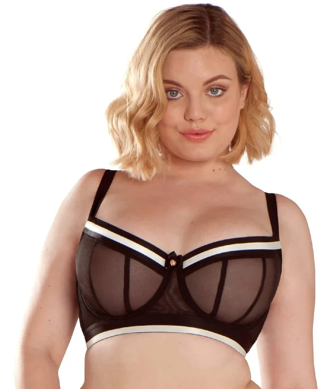 Scantilly Decadence Balcony Bra - Monochrome