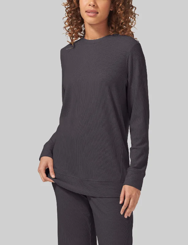 Women's Zen Ribbed Long Sleeve Crew Neck