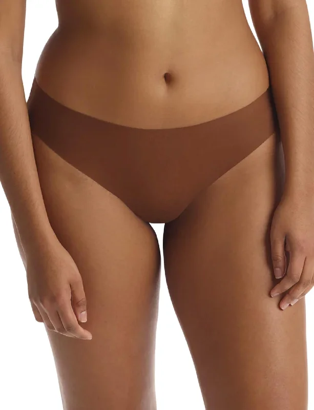 Butter Mid-Rise Thong Panty In Cinnamon