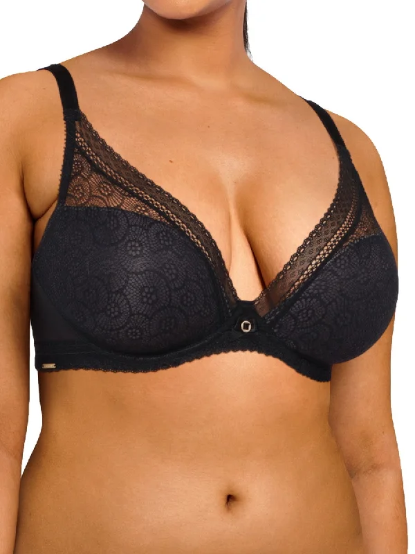 Festivite Plunge T-Shirt Bra - Black