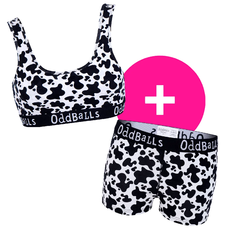 Fat Cow - Women's Bralette and Boxers Bundle