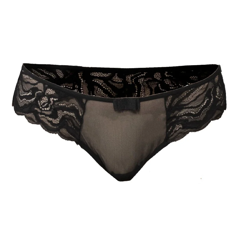 Serena Lace and Tulle Brazilian Tanga