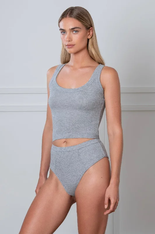 Rib Tank Grey