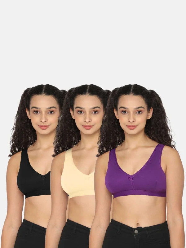 Naidu Hall Teenage Beginners Bra Combo Pack – Soft, Comfortable, and Supportive Bras for Growing Teens (C34)