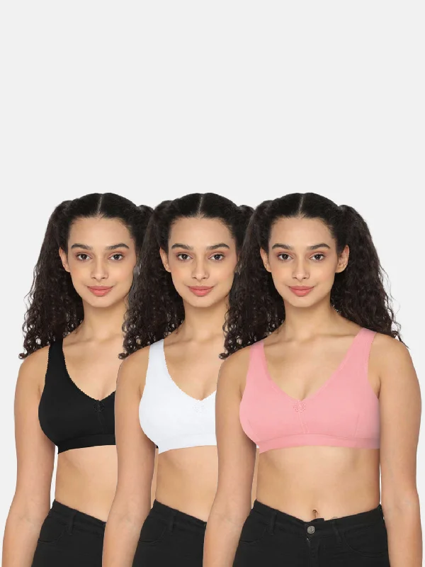 Naidu Hall Teenage Beginners Bra Combo Pack – Soft, Supportive, and Comfortable Bras for Growing Teens (C39)