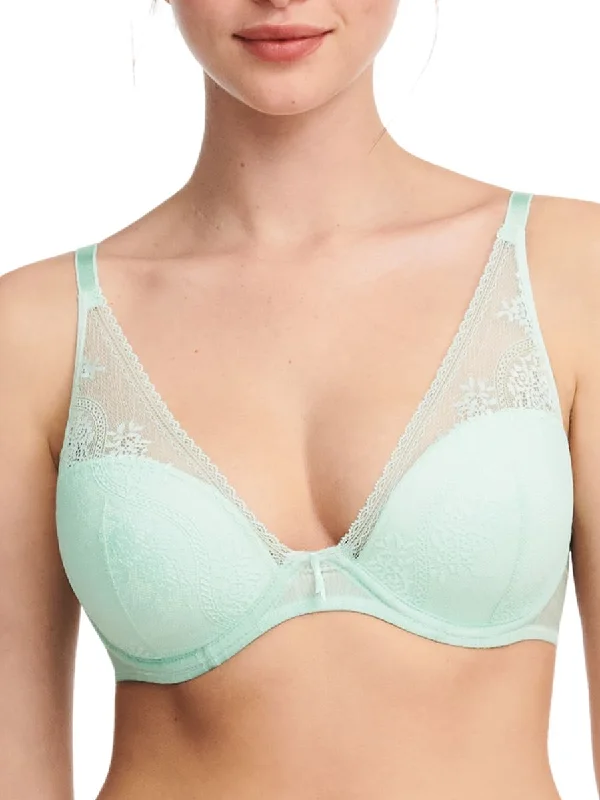 Maddie Plunge T-Shirt Bra - Nile Green