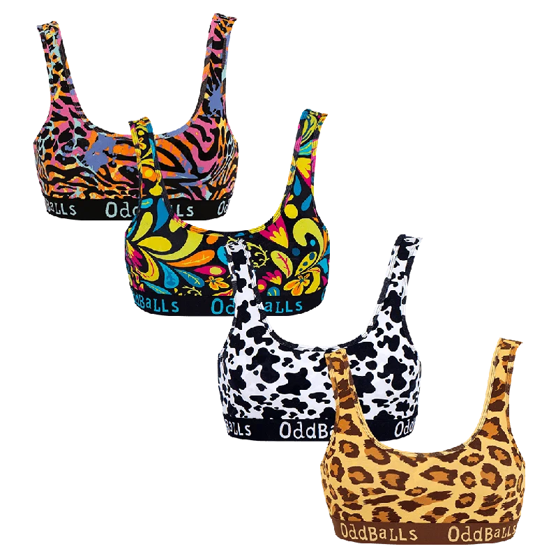 Prints Bundle - Ladies Bralette 4 Pack Bundle