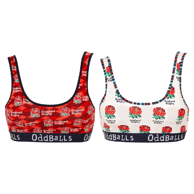 England Rugby Union Bundle - Home & Alternate - Ladies Bralette 2 Pack Bundle