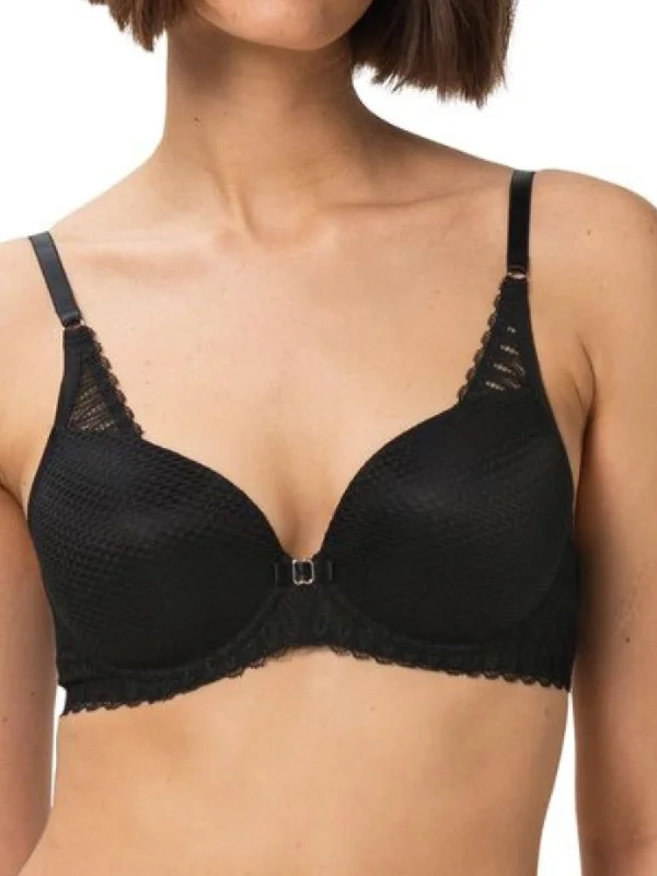 Aura Spotlight Half Cup Bra - Black