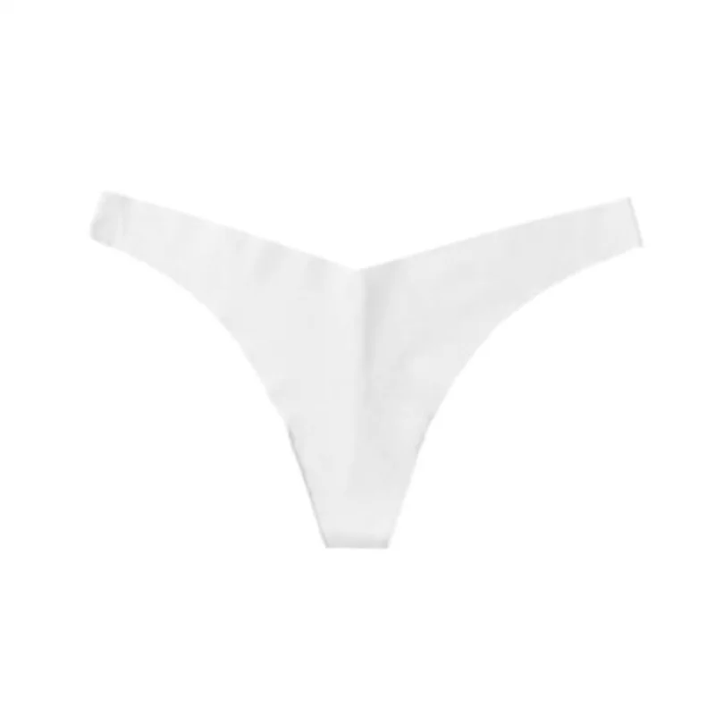 Women's Classic Solid Tiny Thong In White