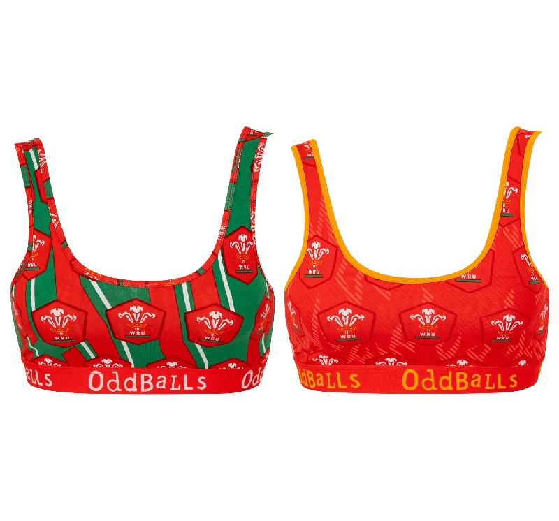 Welsh Rugby Union Bundle - Ladies Bralette 2 Pack Bundle